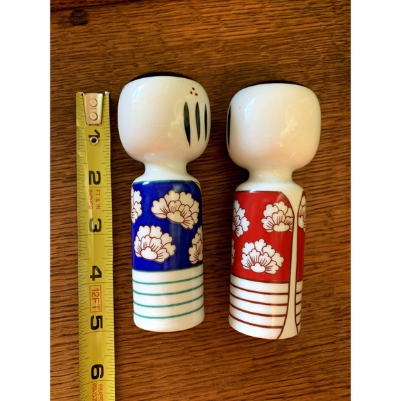 Vintage Other Rare Vintage Japan Kosheki Doll Porcelain Salt And Pepper Shakers Japanese